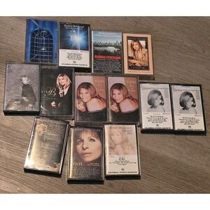 BARBARA‎ STREISAND 13 Cassette Tape Lot Pop Vocal Emotion Memories Broadway